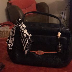 Beautiful black coach purse